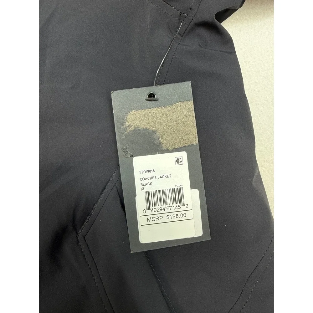 Ten Thousand Men's Concept Insulated Coaches Jacket Black XL NWT $198 Retail
